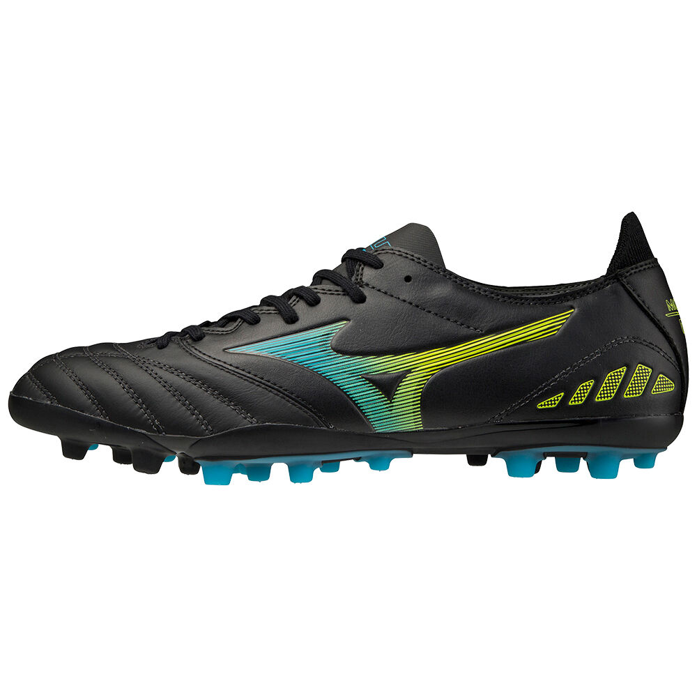 Mens Mizuno Morelia Neo Iii Pro Ag Soccer Cleats Black/Blue Turquoise Philippines (NVGCUJ354)